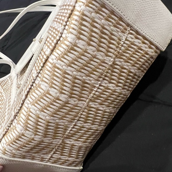 Eric Javits White and Brown Woven Tote - Picture 5 of 13
